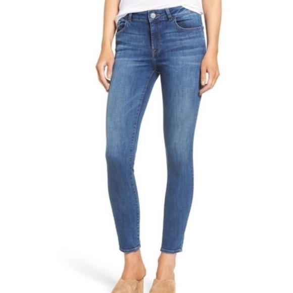 DL 1961 x REVOLVE Margaux Skinny Ankle Jean Blue, Size 32 - Picture 2 of 10